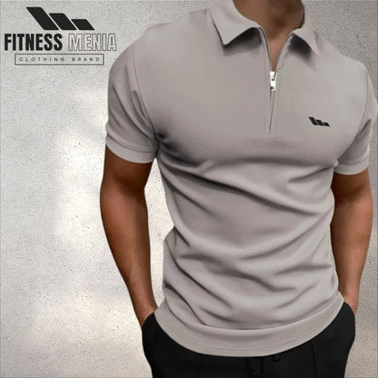 Gray Half Sleeve Polo Shirt