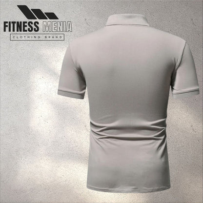 Gray Half Sleeve Polo Shirt