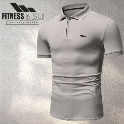 Gray Half Sleeve Polo Shirt