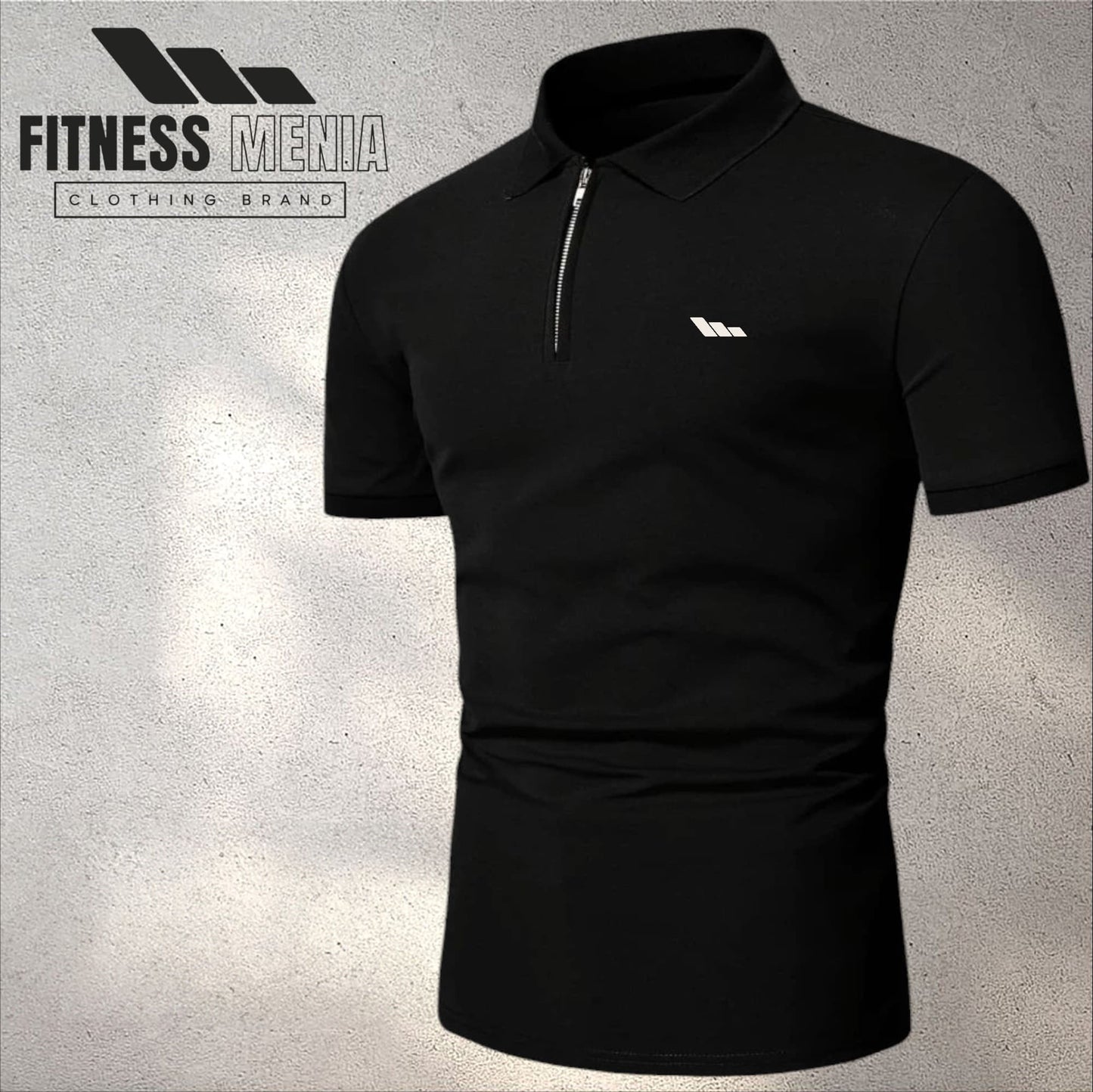 Black Half Sleeve Polo Shirt